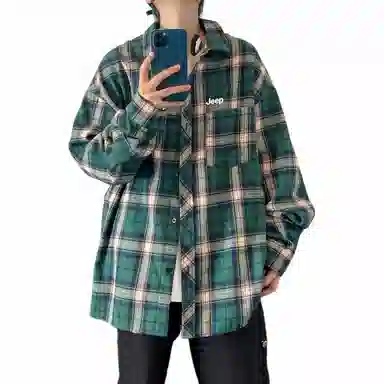 Jeep Plaid Oversized Shirt