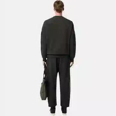 Stone Island FW24 Logo Crewneck Sweatshirt Gray Black