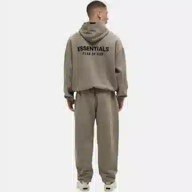 Fear of God Essentials FW24 Holiday Core Hoodie Deep Fog Grey