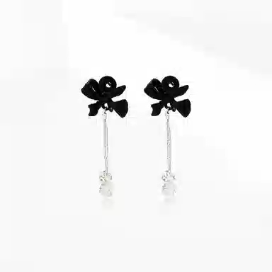 饰伴 蝴蝶结流苏气质冷淡风甜美潮流复古森系温柔可爱百搭 合金 耳环 女款