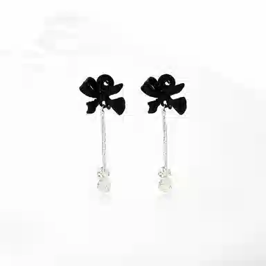 饰伴 蝴蝶结流苏气质冷淡风甜美潮流复古森系温柔可爱百搭 合金 耳环 女款