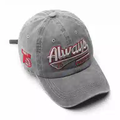 【New York潮流字母】 攸委 潮牌水洗做旧刺绣遮阳 大头围显脸小 户外时尚个性 棉 鸭舌帽 男女同款情侣款