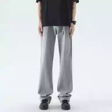 大卫贝肯 美式复古水洗休闲简约高街宽松舒适亲肤直筒牛仔裤 男女同款