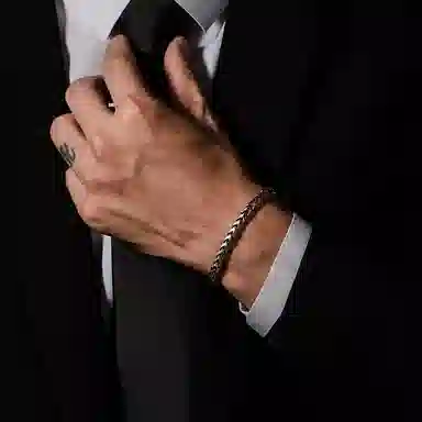 IDEAGEMER 925 Silver Dragon Bone Bracelet