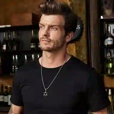 IDEAGEMER Hexagram Pendant Necklace 925 Silver