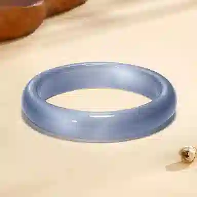 老银坊 新中式贵妃镯 一步一响国潮古风美人镯 精致素净优雅叮当镯子 国风气质手饰旗袍汉服配饰 琉璃  手镯 女款 礼盒装