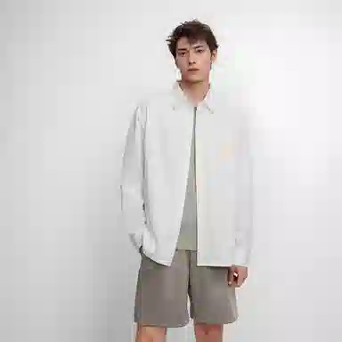 棉致 纯色简约通勤基础百搭长袖衬衫 男女同款