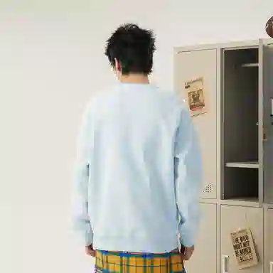 The Simpsons Loose Letter Casual Heavyweight Long Sleeve Sweatshirt