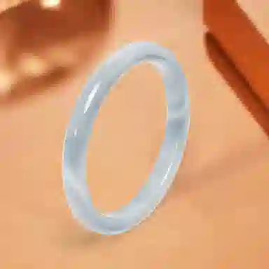 老银坊 新中式贵妃镯 一步一响国潮古风美人镯 精致素净优雅叮当镯子 国风气质手饰旗袍汉服配饰 琉璃  手镯 女款 礼盒装