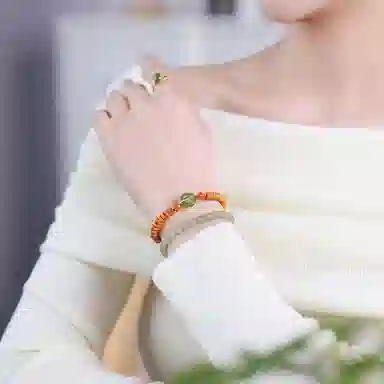 木盛缘 款木饰平安扣佛珠念珠文玩 橄榄核 手串 女款