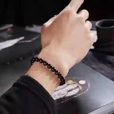 木盛缘 高油高密老料文玩串珠 小叶紫檀 手串 男女同款情侣款