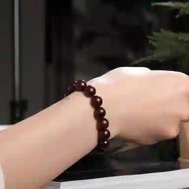 木盛缘 高油高密老料文玩串珠 小叶紫檀 手串 男女同款情侣款