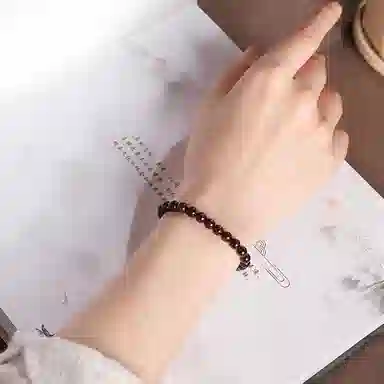 木盛缘 高油高密老料文玩串珠 小叶紫檀 手串 男女同款情侣款