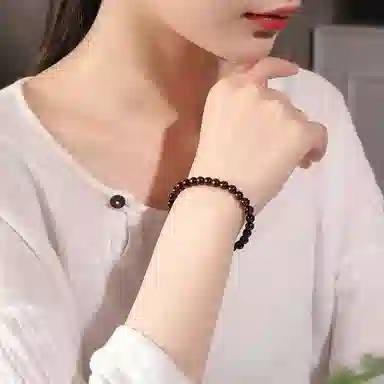 木盛缘 高油高密老料文玩串珠 小叶紫檀 手串 男女同款情侣款