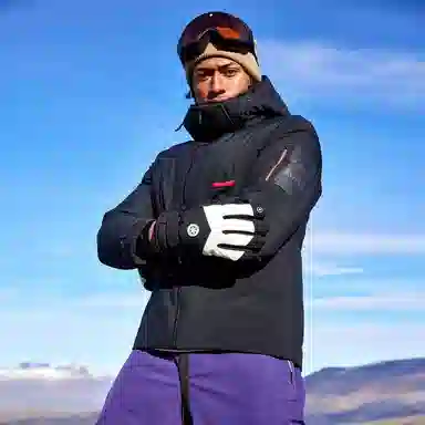 阿尔卑斯 连帽防风休闲时尚加厚保暖滑雪衣 男款