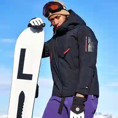 阿尔卑斯 连帽防风休闲时尚加厚保暖滑雪衣 男款