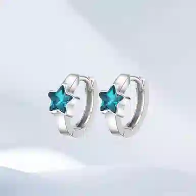 希遇 幻境星辰简约精致轻奢小众设计冷淡风创意 高级感闪耀 新中式国潮 百搭 日常通勤 合金 耳环 男女同款情侣款