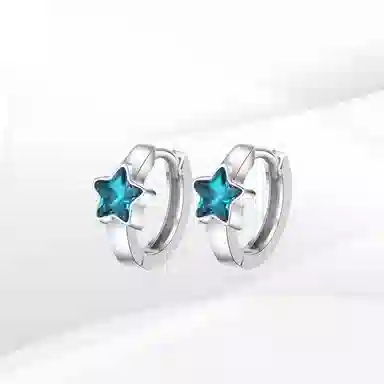 希遇 幻境星辰简约精致轻奢小众设计冷淡风创意 高级感闪耀 新中式国潮 百搭 日常通勤 合金 耳环 男女同款情侣款