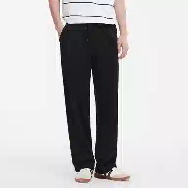 森马 宽松直筒纯色百搭系带休闲裤 男款