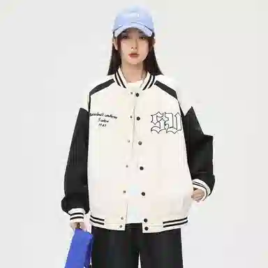 S.view FW22 Striped Letter Embroidered Baseball Jacket