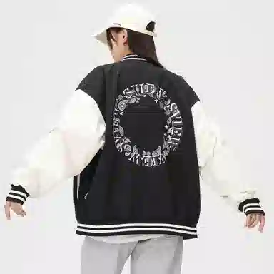 S.view FW22 Striped Letter Embroidered Baseball Jacket