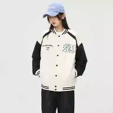 S.view FW22 Striped Letter Embroidered Baseball Jacket
