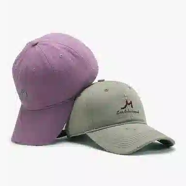 啄木鸟 简约字母刺绣软顶百搭休闲显脸小 棉 鸭舌帽 男女同款情侣款