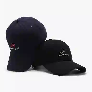 啄木鸟 简约字母刺绣软顶百搭休闲显脸小 棉 鸭舌帽 男女同款情侣款