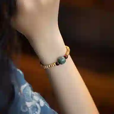 原生顺白月明星稀单圈 新中式小众女友简约设计搭配 文玩佛珠念珠#好运 星月菩提 手串 男女同款情侣款