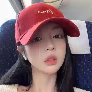 雅鹿优选 时尚简约波浪刺绣学生百搭休闲运动风户外防晒遮阳大头围显脸小 棉 鸭舌帽 男女同款情侣款