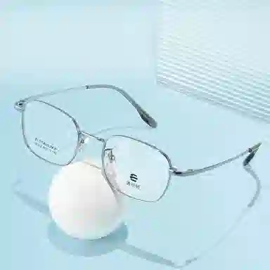 【联系客服可选配镜套餐】 康视顿 时尚商务 β钛板材镜架 方形 光学镜架 男女同款情侣款