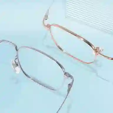 【联系客服可选配镜套餐】 康视顿 时尚商务 β钛板材镜架 方形 光学镜架 男女同款情侣款