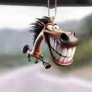 Lingjie Creative Horse Backpack Keychain