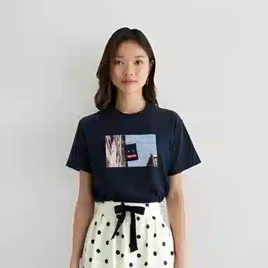 Supreme Banner Tee Navy
