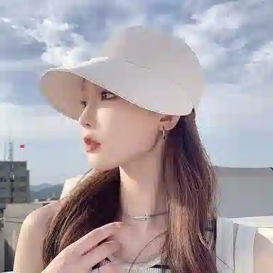 啄木鸟 大檐可扎马尾可戴口罩素颜速干空顶帽遮阳帽 聚酯纤维 渔夫帽 女款 户外骑行爬山露营钓鱼太阳帽