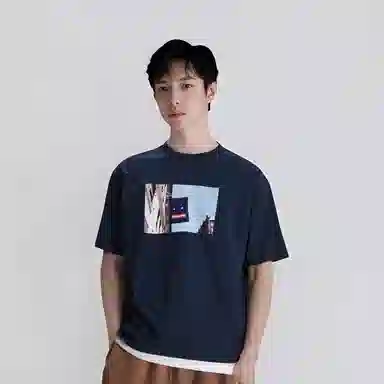 Supreme Banner Tee Navy