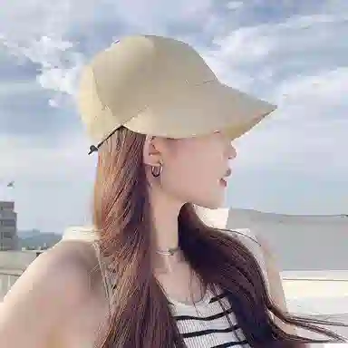 啄木鸟 大檐可扎马尾可戴口罩素颜速干空顶帽遮阳帽 聚酯纤维 渔夫帽 女款 户外骑行爬山露营钓鱼太阳帽