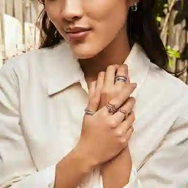 Pandora Pavé Triple Ring