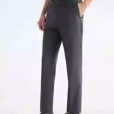 九牧王男裤专家 凉感裤 舒适潮流简约个性百搭休闲商务西装裤 男款 灰色