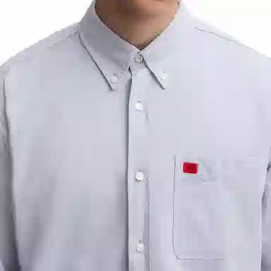 HUGO BOSS Slim Fit Oxford Shirt Light Blue