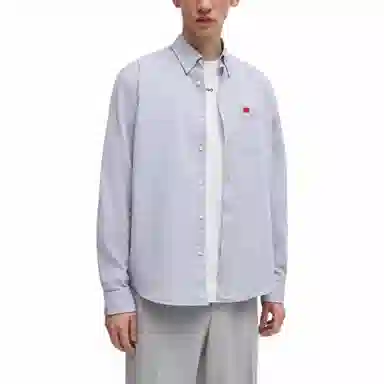 HUGO BOSS Slim Fit Oxford Shirt Light Blue