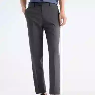 九牧王男裤专家 凉感裤 舒适潮流简约个性百搭休闲商务西装裤 男款 灰色