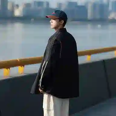 啄木鸟 美式纯色百搭简约长袖衬衫 男女同款