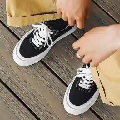 时尚舒适透气潮流 生活休闲 低帮 帆布鞋 男款