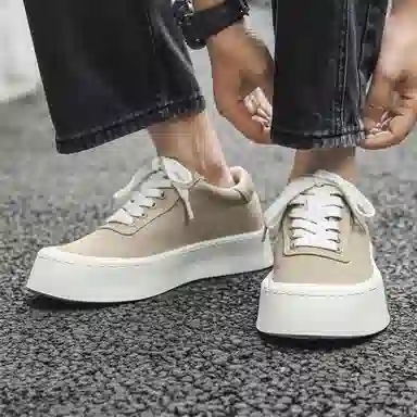 时尚舒适透气潮流 生活休闲 低帮 帆布鞋 男款