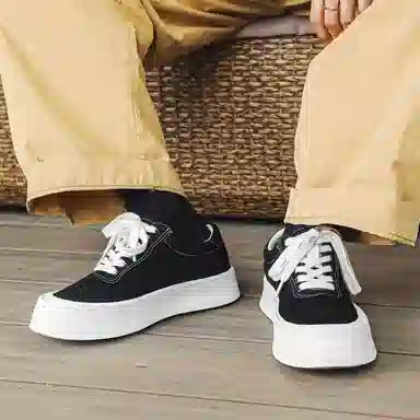 时尚舒适透气潮流 生活休闲 低帮 帆布鞋 男款