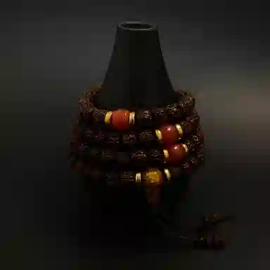 耳玺 多圈叠戴国风传统复古风高级感手持盘玩串珠中式转运珠小众创意设计感国潮 金刚菩提 手串 男女同款情侣款