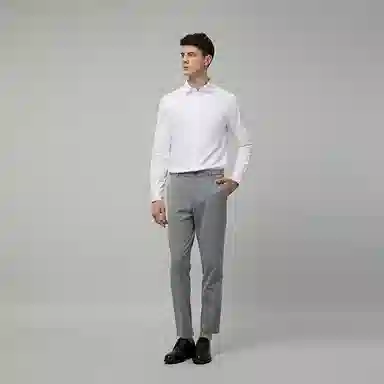 网易严选 高级感长绒棉商务职业正装免烫长袖衬衫 男款