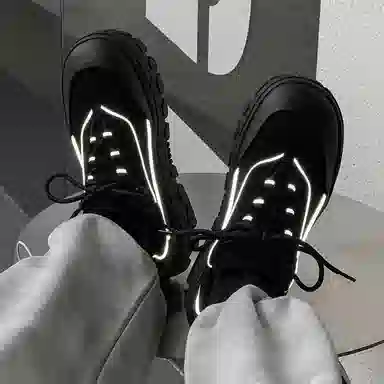 超纤皮 学院通勤必备厚底潮流鞋款 低帮 生活休闲鞋款 男款