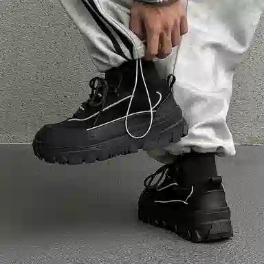 超纤皮 学院通勤必备厚底潮流鞋款 低帮 生活休闲鞋款 男款